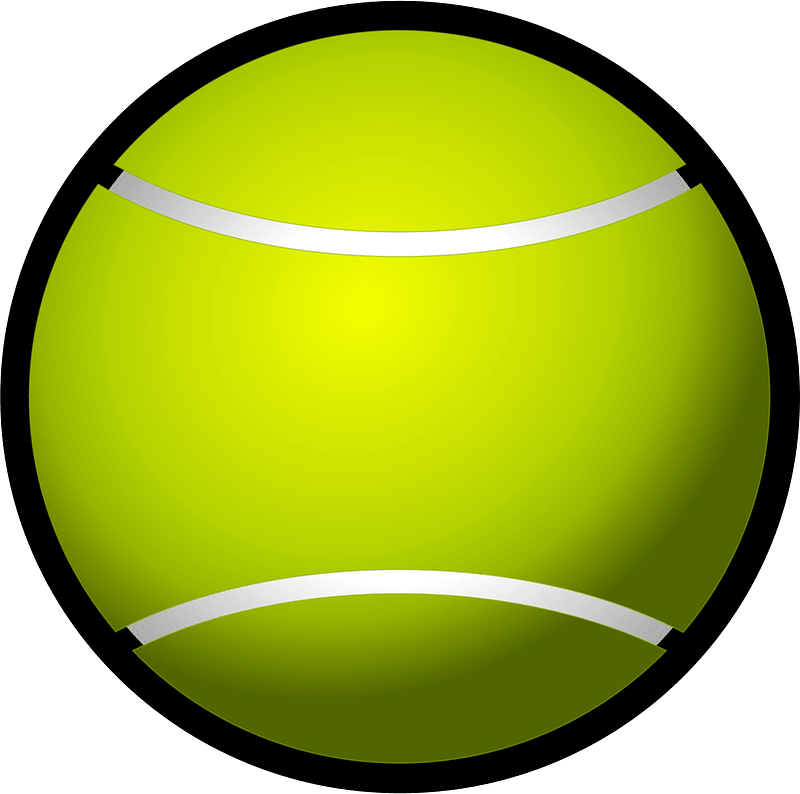 無料のテニス ボールのイラスト透明背景 イラスト