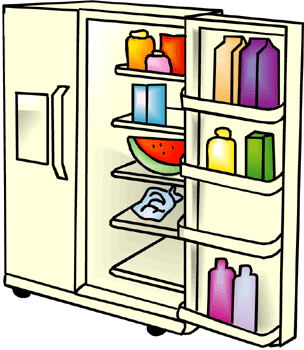 冷蔵庫のイラスト画像 2