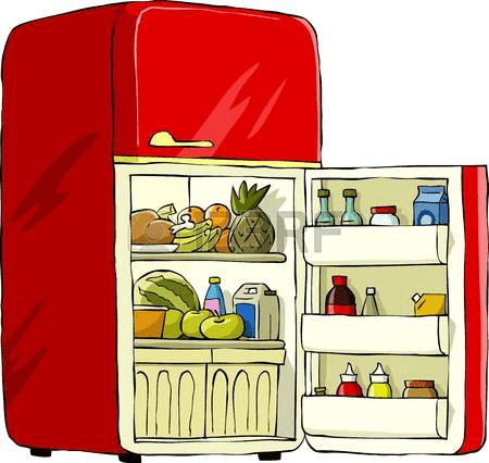 冷蔵庫のイラスト写真 2 イラスト