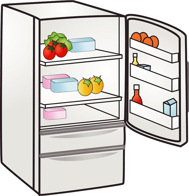 冷蔵庫のイラスト 透明 6