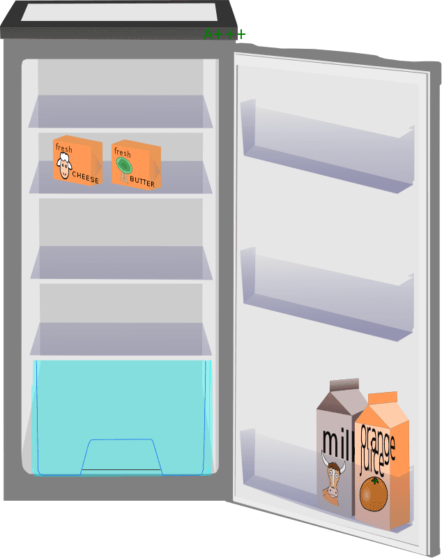 冷蔵庫を開けるイラスト イラスト