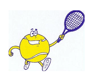 テニスボールの漫画イラスト イラスト