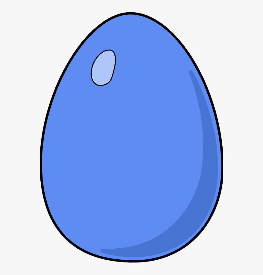 青い卵のイラスト