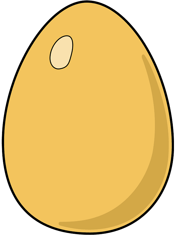 茶色の卵のイラスト透明
