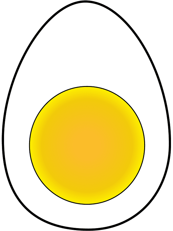 半熟卵 イラスト 透明