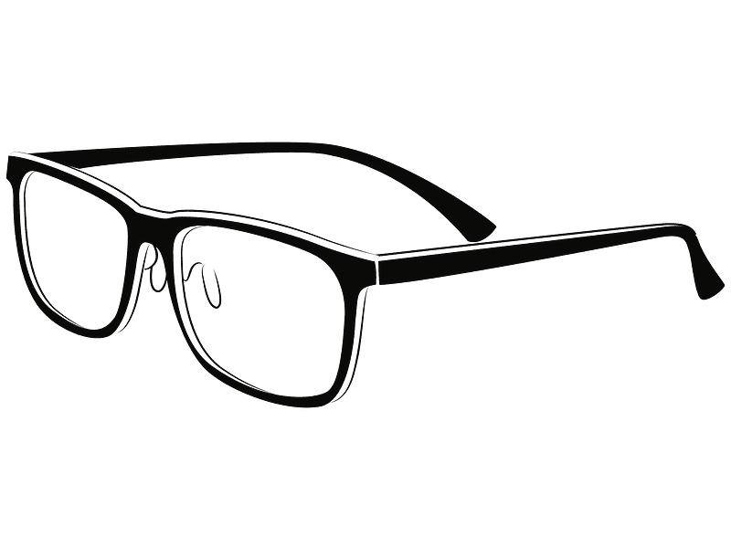 メガネのイラスト透明画像