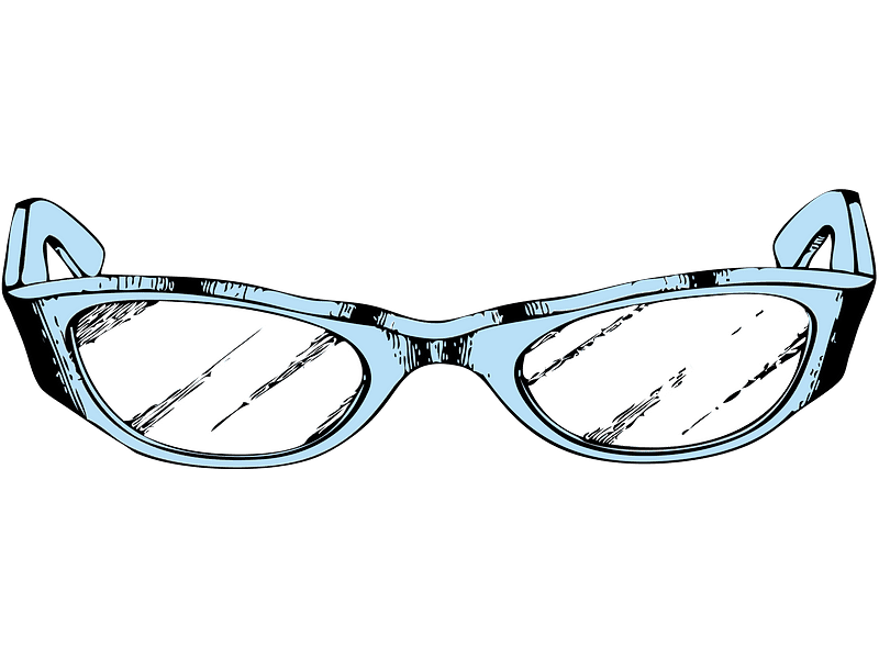 メガネのイラスト透明写真 イラスト