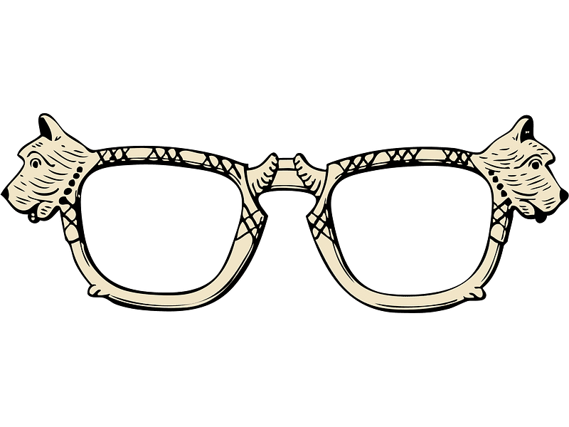 メガネの無料イラスト 透明