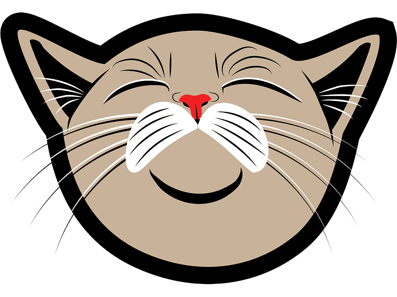 猫の顔イラスト透明無料 イラスト