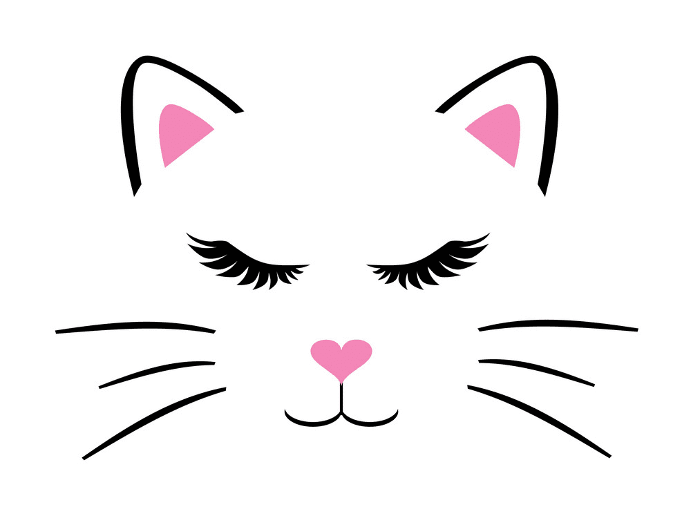 猫の顔のイラスト 無料画像 イラスト