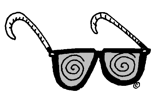催眠メガネのイラスト