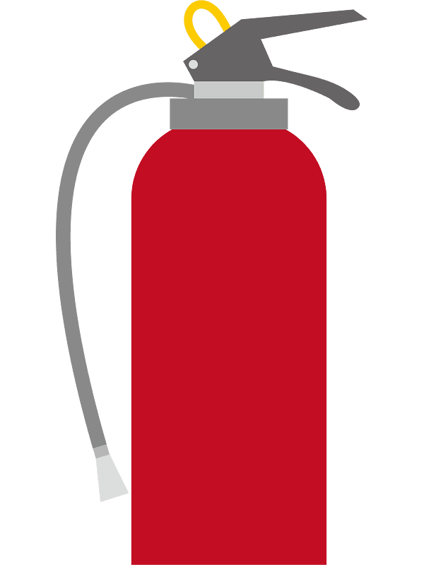 消火器のイラスト 透明な背景 5 イラスト