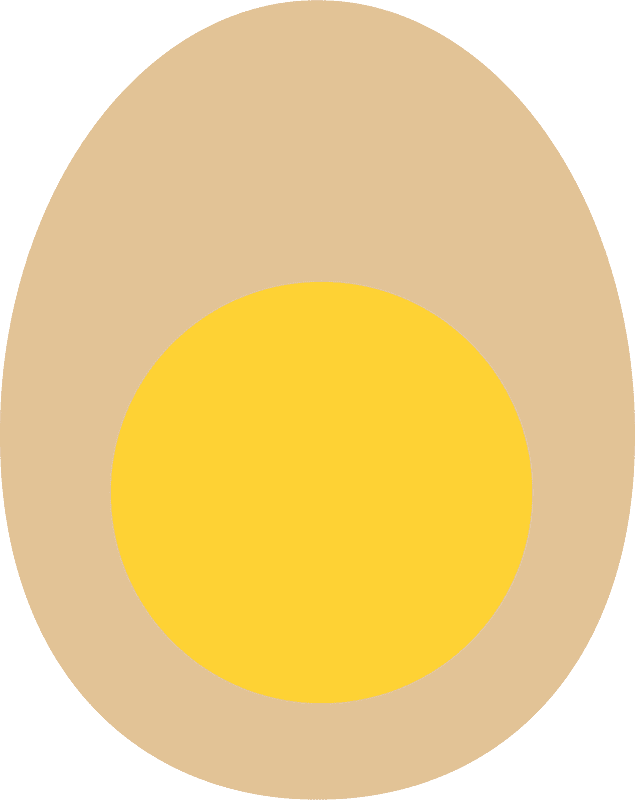 ゆで卵のイラスト画像