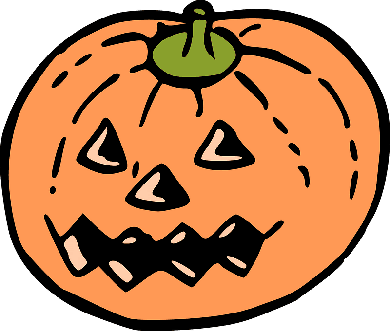 ハロウィンかぼちゃの無料透過イラスト イラスト