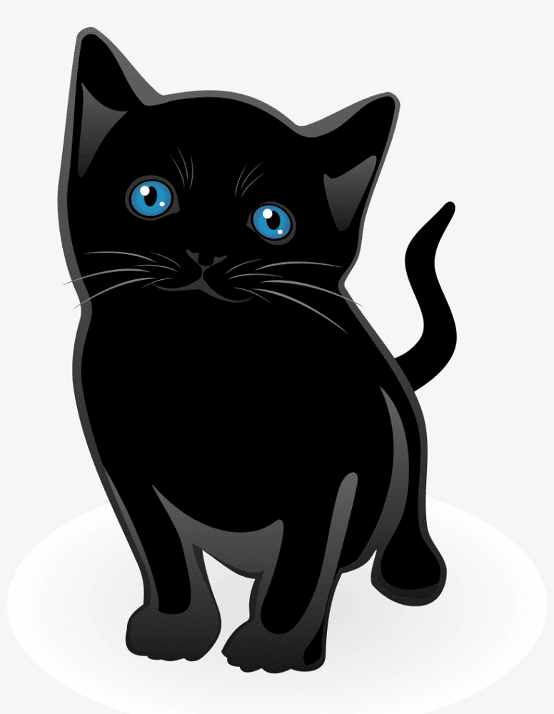 かわいい黒猫のイラストダウンロード イラスト