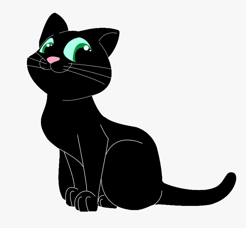 かわいい黒猫のイラスト無料 イラスト