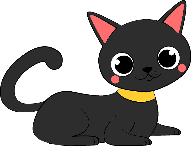 黒猫 イラスト