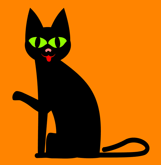 黒猫 イラスト画像 イラスト