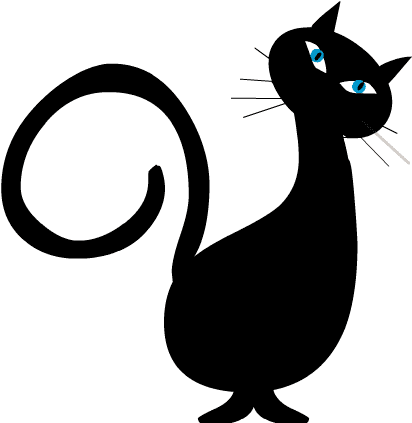 黒猫のイラスト無料画像 イラスト