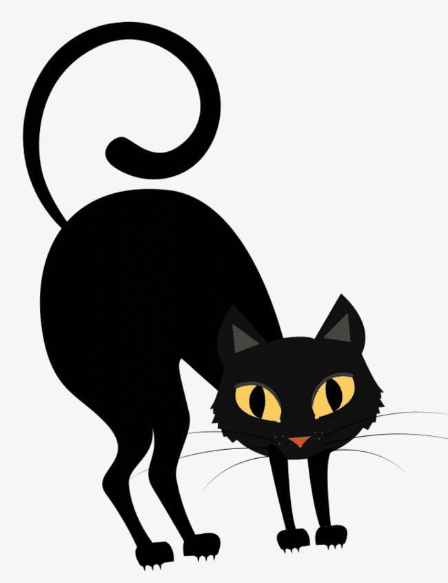 黒猫のイラスト無料写真 2 イラスト