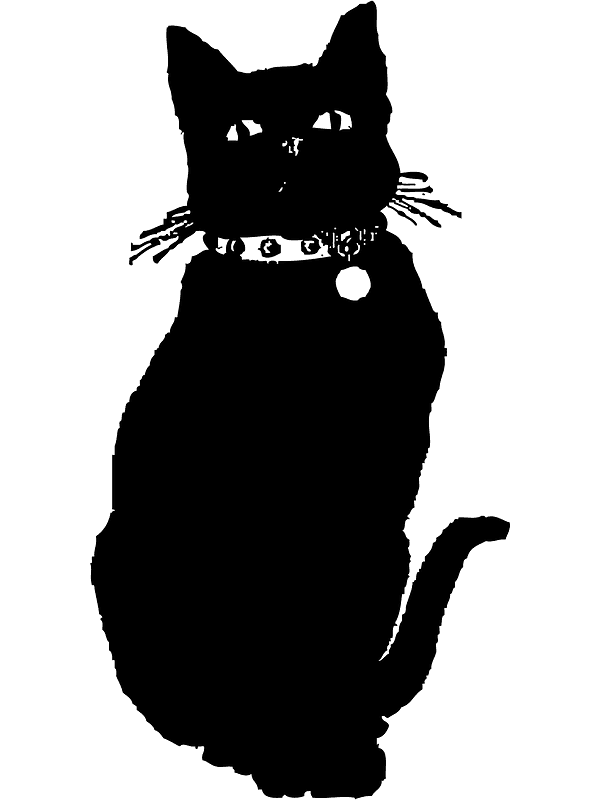 黒猫のイラスト 透明 イラスト