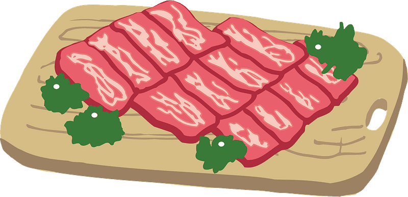 肉のイラスト 透明画像