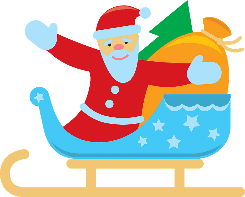 クリスマスそりのイラスト背景 イラスト