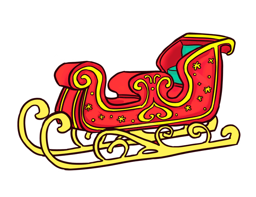 サンタのそりのイラスト無料ダウンロード イラスト