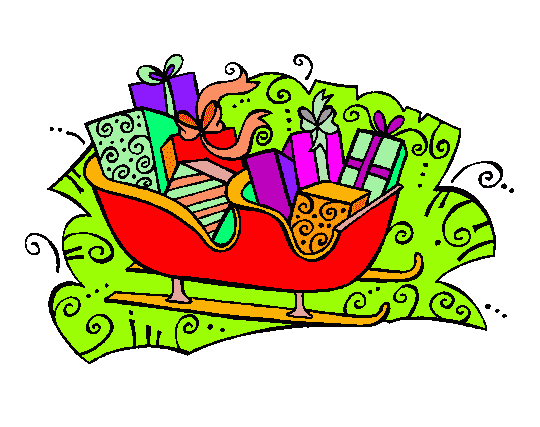 サンタのそりのイラストPNG画像 2 イラスト