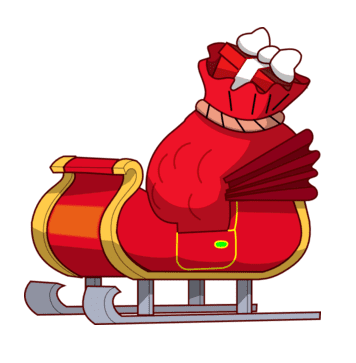 サンタのそりのイラストPNG無料 2 イラスト