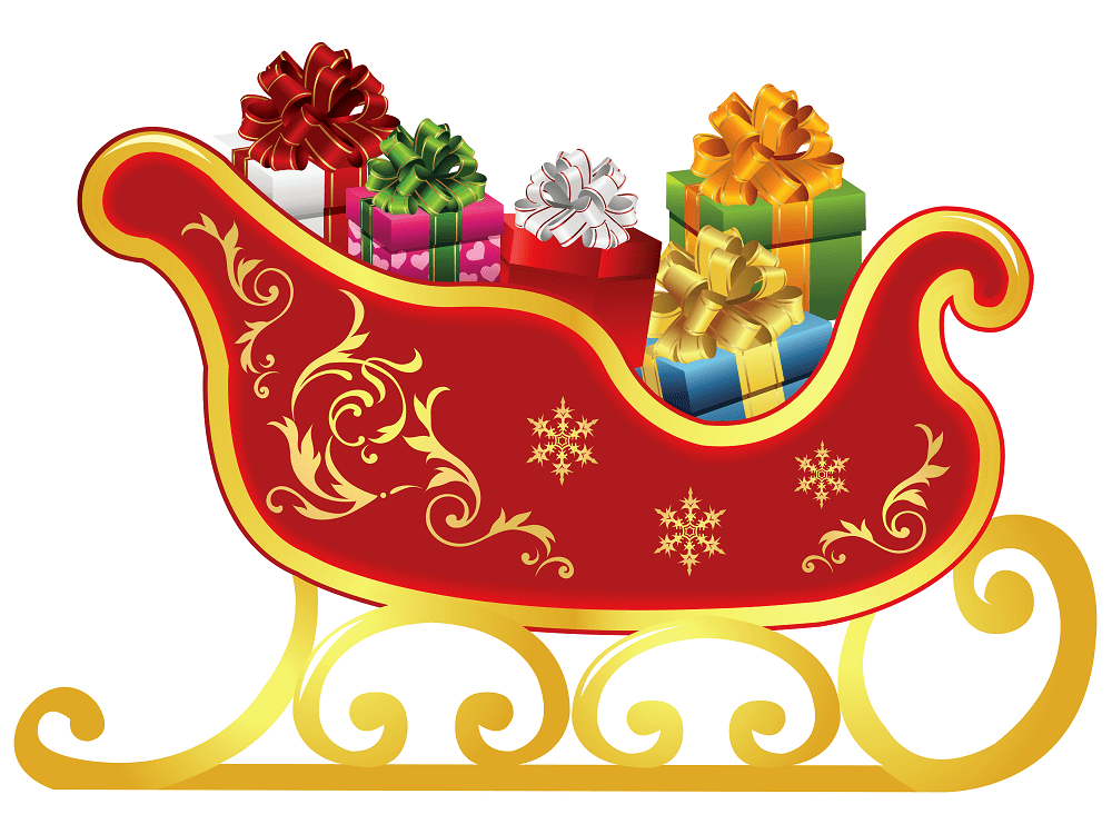 サンタのそりのイラスト写真 イラスト