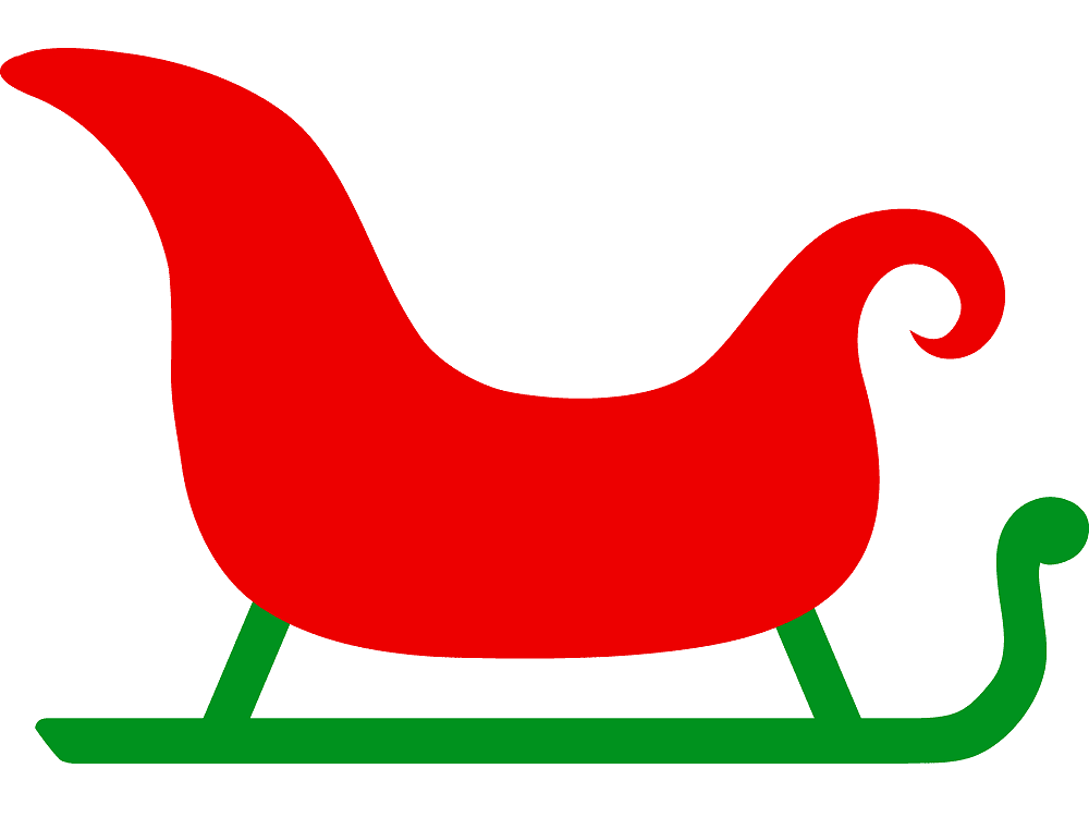 サンタのそりのイラスト シンプル 無料 イラスト