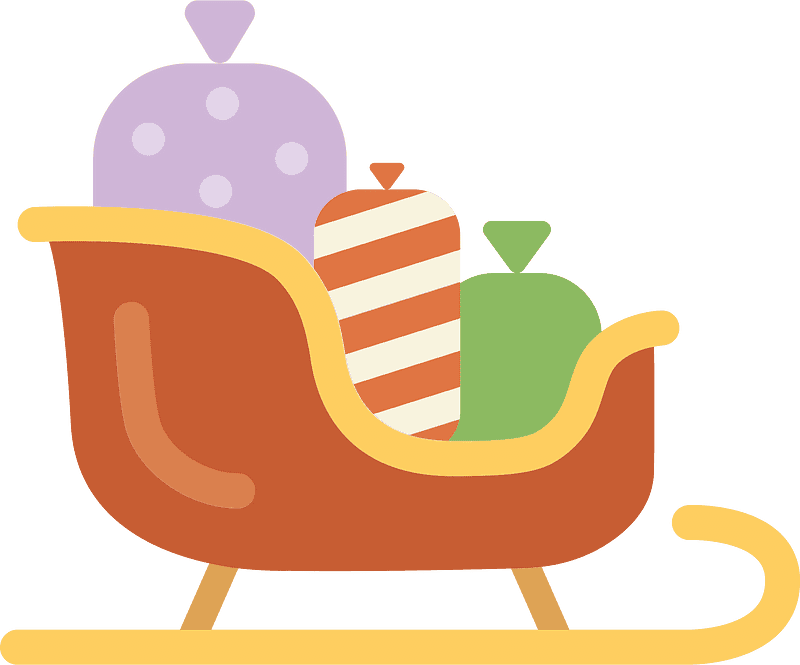 サンタのそりのイラスト 透明無料 イラスト