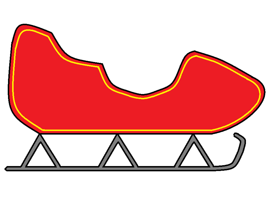 サンタのそりのイラストシンプル 2 イラスト