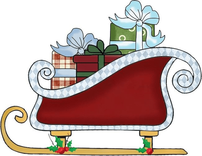サンタのそりの無料イラスト イラスト
