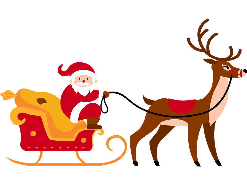 サンタのそり イラスト