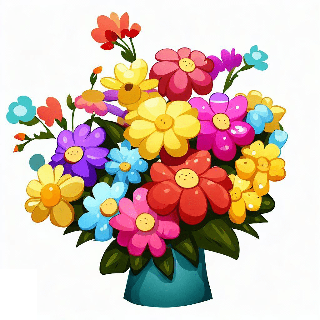花の花束のイラスト PNG 無料 イラスト