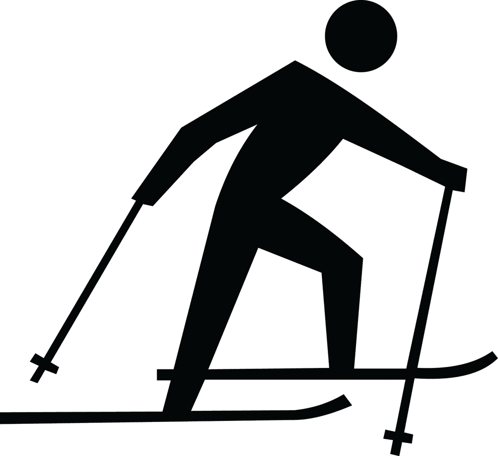 イラスト スキーのシルエット画像 イラスト
