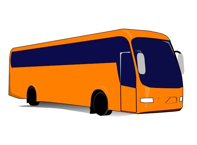 観光バスのイラスト イラスト