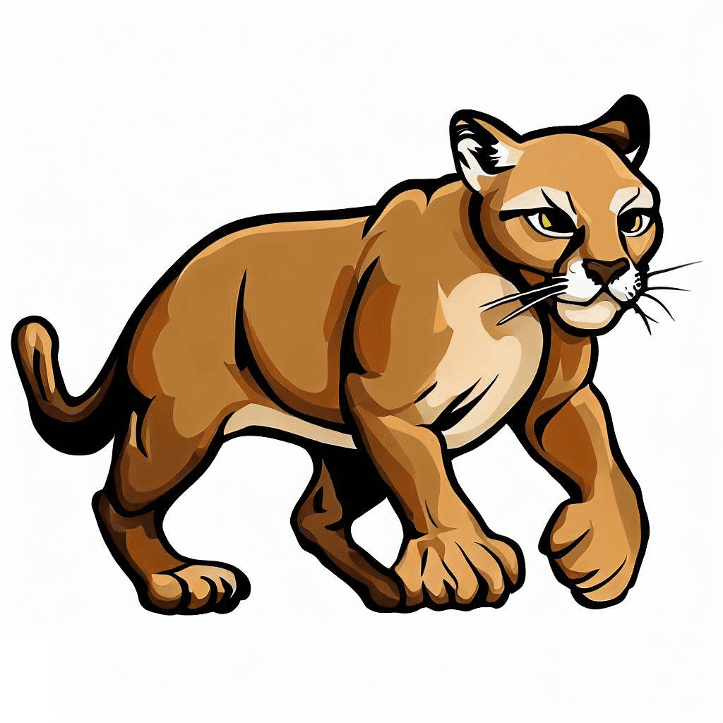 クーガーのイラストPNG画像 2 イラスト