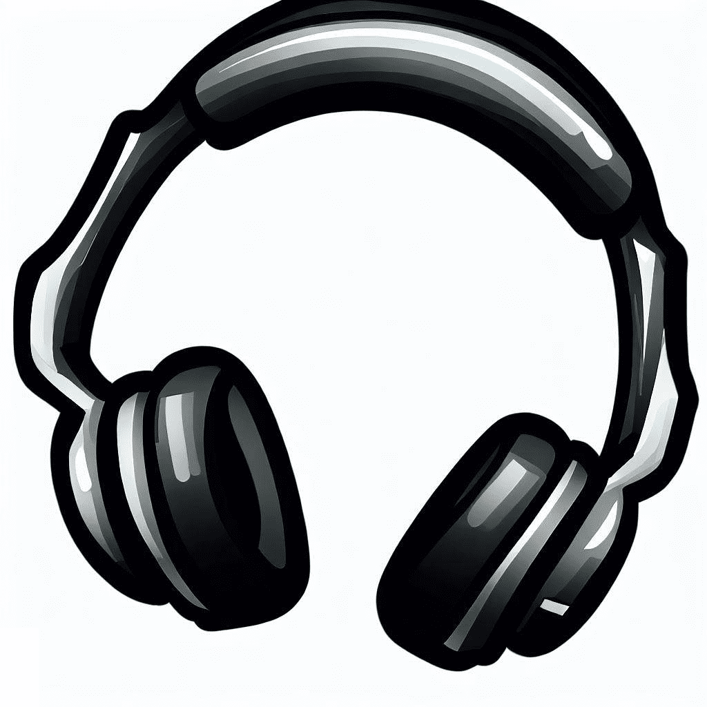 コンピューターのヘッドフォンのイラスト イラスト