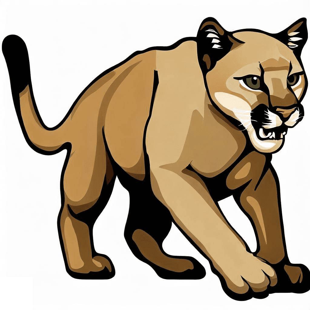無料のクーガーイラストPNG イラスト