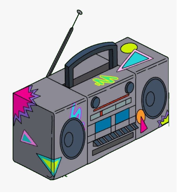 ラジカセHDイラスト イラスト