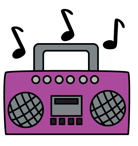 ラジカセのイラストPNG イラスト