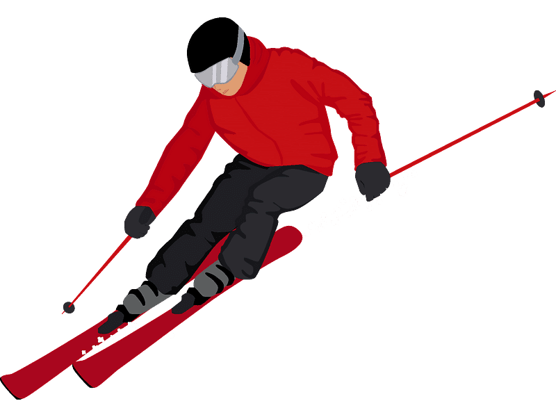 スキー イラスト 透明