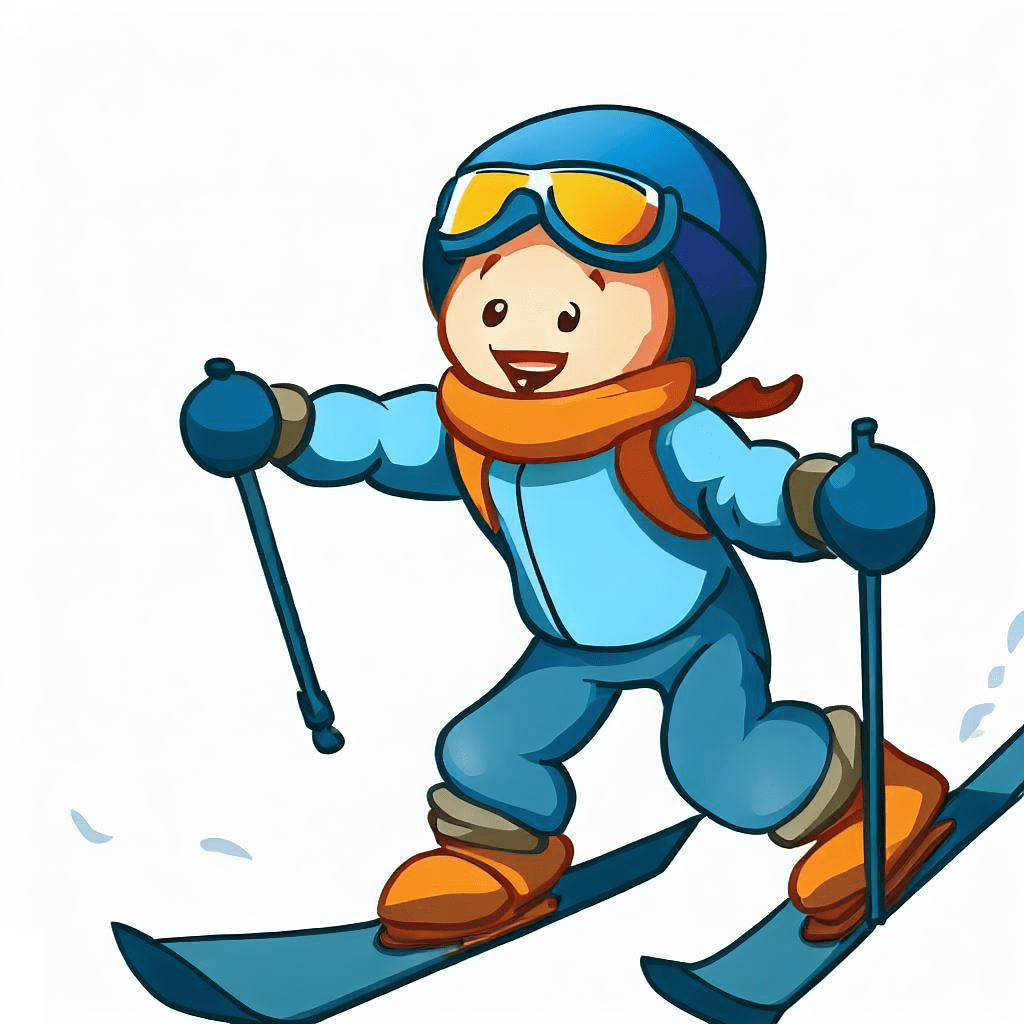 スキーのイラスト