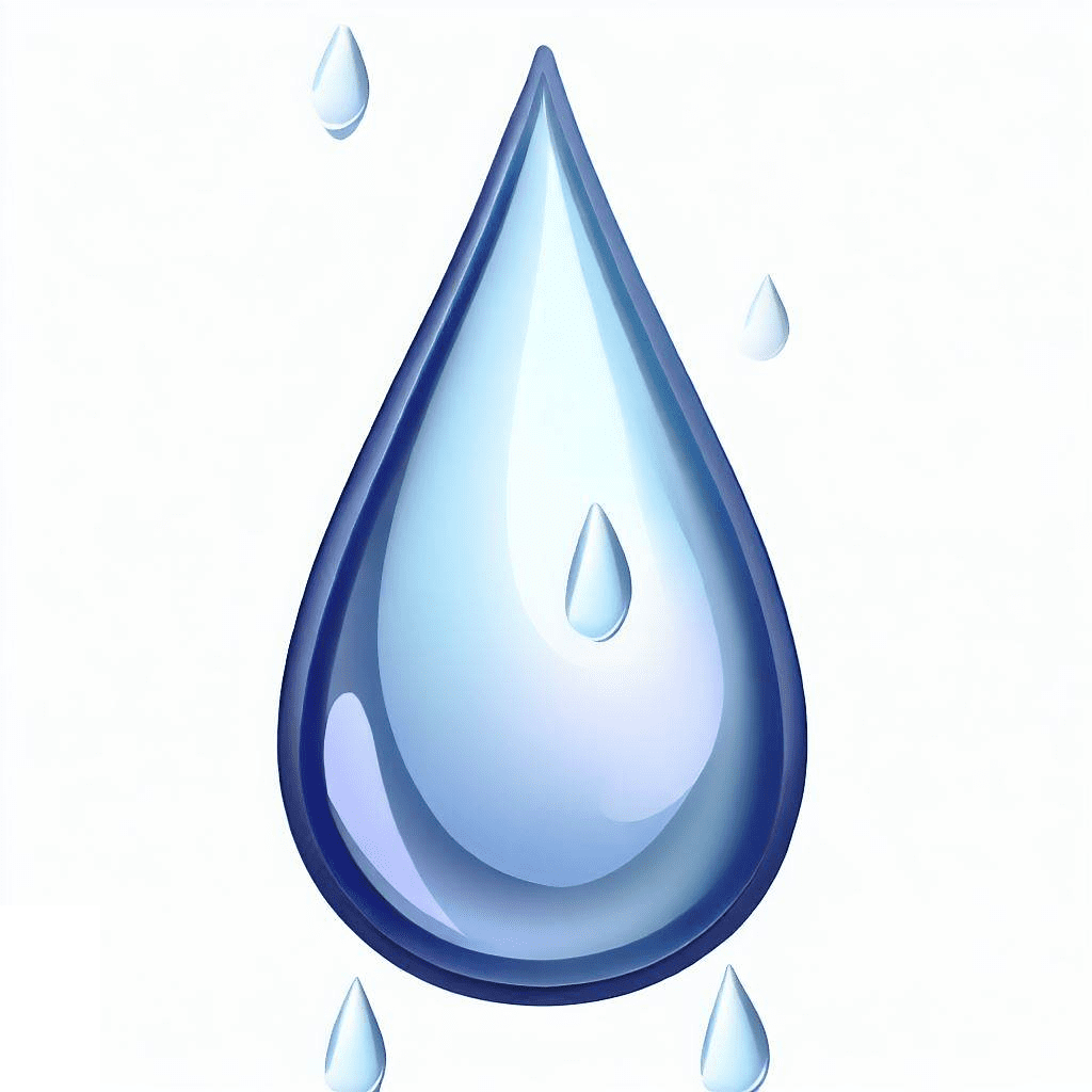 雨滴のイラスト 3