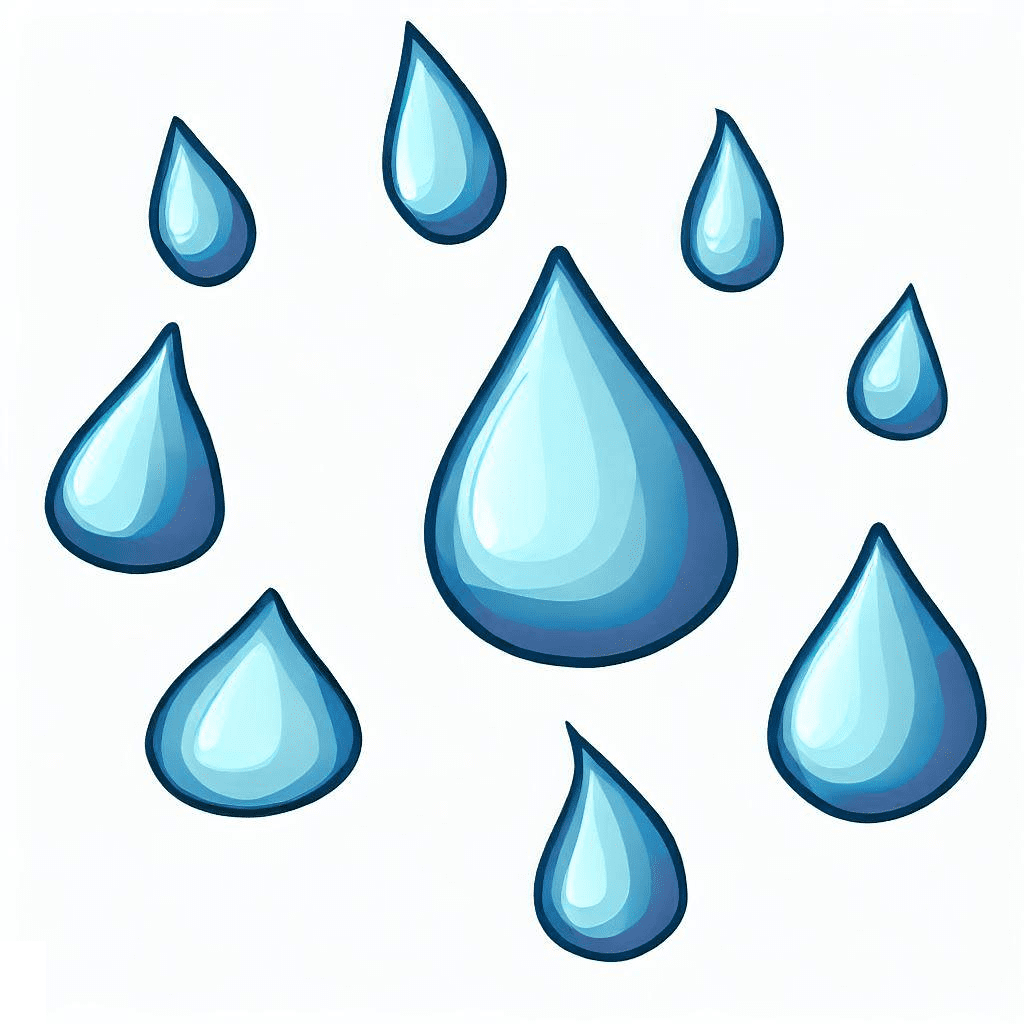雨滴のイラスト無料画像 イラスト