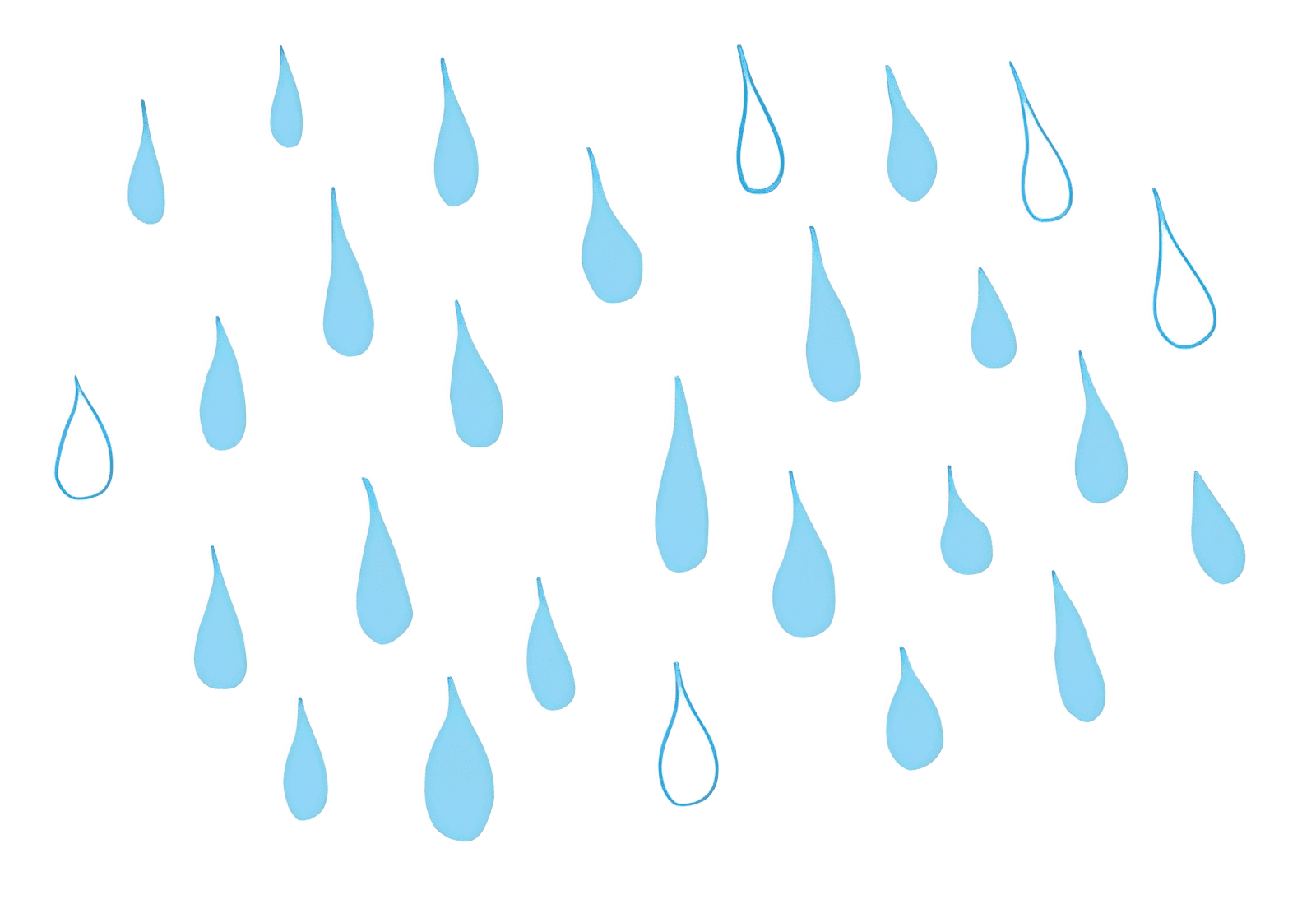 雨滴のイラスト PNG 2 イラスト