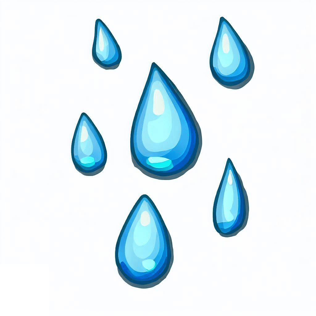 雨滴のイラスト PNG ダウンロード 2 イラスト
